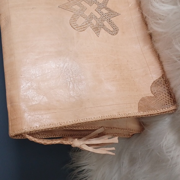 Handmade ,Unique Leather Clutch